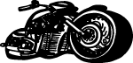 Motorcycle With Large Tires Free Vector Thumbnail