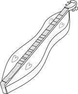 Mountain Dulcimer clip art Thumbnail