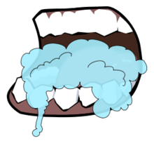 Mouth Foaming 1