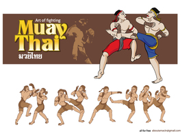 MuayThai Martial Arts Vector Thumbnail