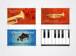 Musicians Business Card Set 3 Thumbnail