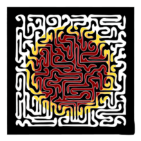 Muster 52c - Maze with sun