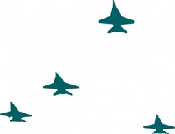 Navy Planes Formation clip art Thumbnail