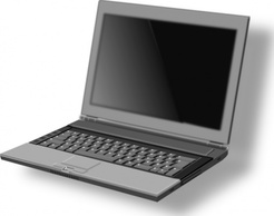 Netbook clip art Thumbnail