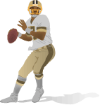 Nfl Quarterback Vector Image Thumbnail