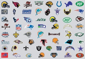 NFL Team Vector Logos Thumbnail