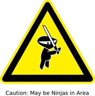 Ninja Sign clip art