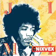 NixVex Jimi Hendrix Free Vector Thumbnail