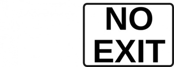No Exit Sign clip art Thumbnail