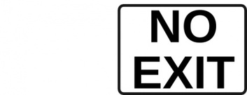 No Exit Sign clip art