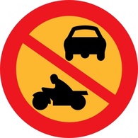 No Motorbikes Or Cars clip art Thumbnail