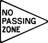 No Passing Zone