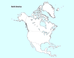 North America Map Vector