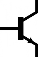 Npn Transistor Symbol Alternate clip art Thumbnail