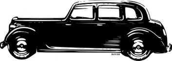 Old Rover Car clip art Thumbnail