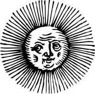 Old Sun clip art