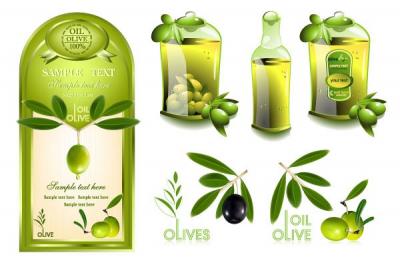 Olive Oil Vector Objects Thumbnail