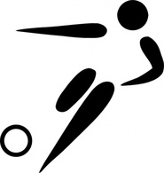 Olympic Sports Football Pictogram clip art