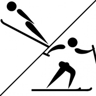 Olympic Sports Nordic Combined Pictogram clip art