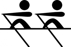 Olympic Sports Rowing Pictogram clip art