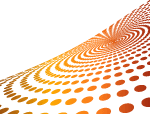 Orange Dots Vector Background