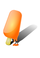 Orange ice