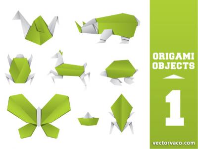 Origami Animal Vector Thumbnail