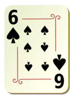 Ornamental deck: 6 of spades