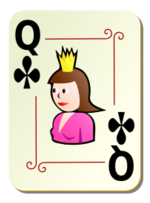 Ornamental deck: Queen of clubs Thumbnail