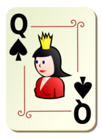 Ornamental deck: Queen of spades