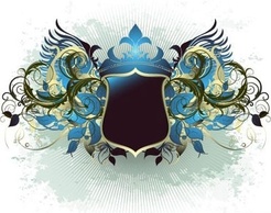 Ornate heraldic shield Thumbnail