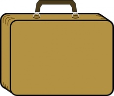 Outline Cartoon Transportation Little Tan Suitcase Jona Transport Luggage Suitcases Thumbnail