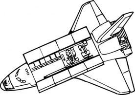 Outline Shuttle Space Nasa