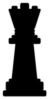 Outline Silhouette Queen Recreation Cartoon Chess Symbols Games Game Chesspieces Pieces Piece Entertainment Thumbnail