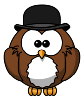 Owl with derby Thumbnail