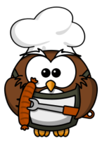 Owl with sausage Thumbnail