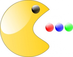 Pac Man clip art Thumbnail