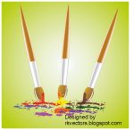 Paintbrushes Vector Thumbnail