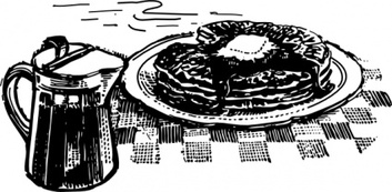 Pancakes And Syrup clip art