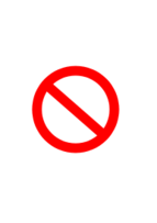 Panneau interdit / forbidden road sign basic