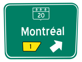 Panneau sortie / traffic sign exit Thumbnail