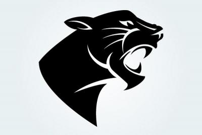 Panther Head Vector Silhouette Thumbnail