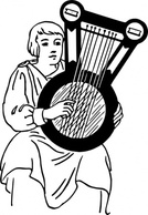 People Lady Woman Girl Person Musical Roman Play Greek Instrument Psaltery Thumbnail