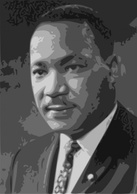 People Silhouette Martin Luther King Face Cartoon Cdc Bac Cac Of Jr Mlk Marther Thumbnail