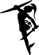 Perseus Silhouette clip art Thumbnail