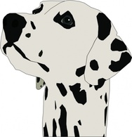 Pes Dalmatin clip art Thumbnail
