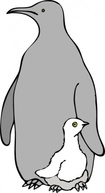 Pinguino Col Piccolo clip art Thumbnail