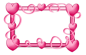 Pink Hearts Frame