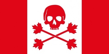 Pirate Flag Of Canada clip art Thumbnail