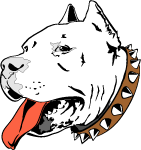 Pitbull Head Vector Thumbnail